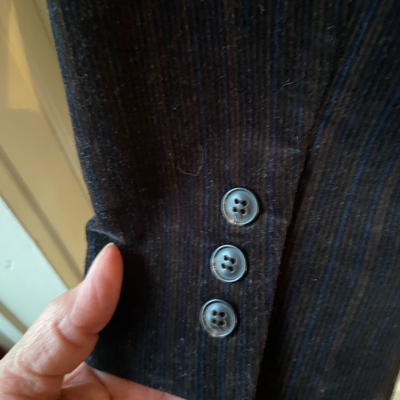 NWT AK Anne Klein Pin Stripe Corduroy Blazer Size 10 - Picture 11 of 14